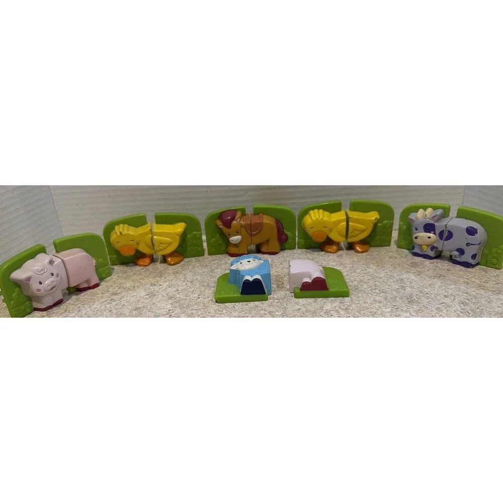 Leapfrog Fridge Phonics Farm Animal Replacement Lot - Horse, Cow, Sheep 2 ducks